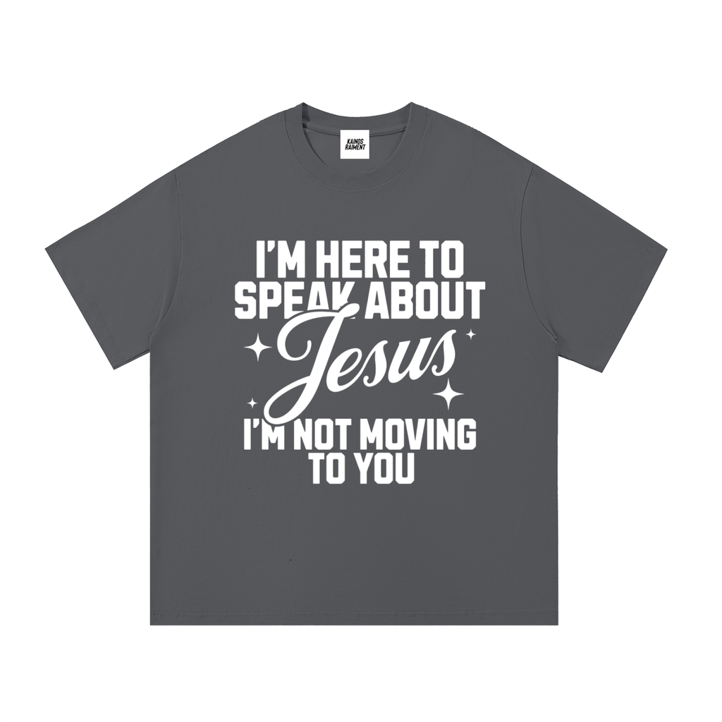I'm Not Moving To You Tee - Charcoal