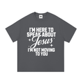 I'm Not Moving To You Tee - Charcoal