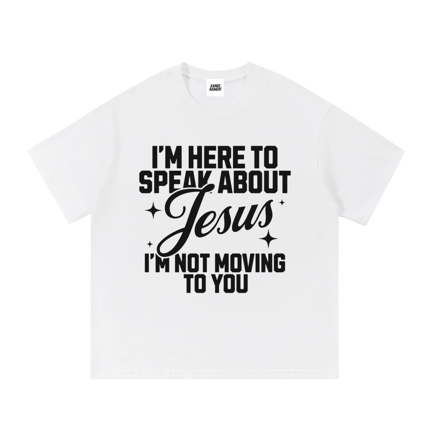 I'm Not Moving To You Tee - White